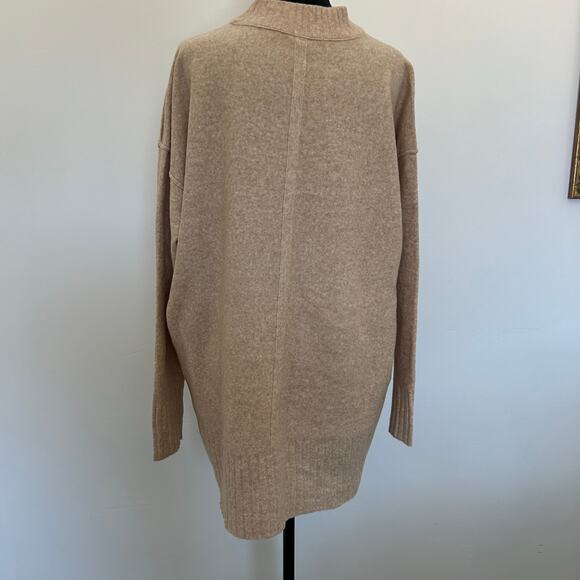 Free People Phoebe Oversize Knit Sweater, Beige, Size S - Picture 2 of 8